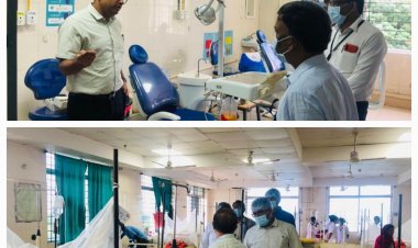बस्तर कलेक्टर ने किया डिमरापाल मेडिकल अस्पताल का निरीक्षण