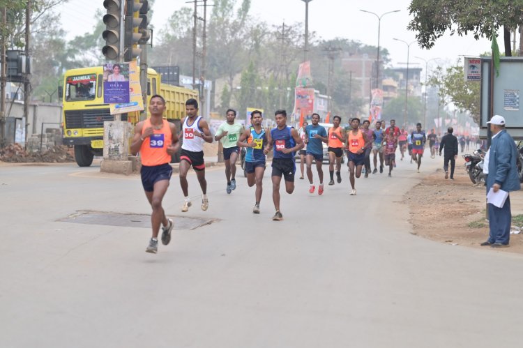 अहिंसा उत्सव सप्ताह का हुआ आगाज़ अहिंसा उत्सव मैराथन दौड़ प्रतियोगिता के साथ ,119 बालक बालिकाओं ने अहिंसा उत्सव मैराथन दौड़ प्रतियोगिता में लिया भाग