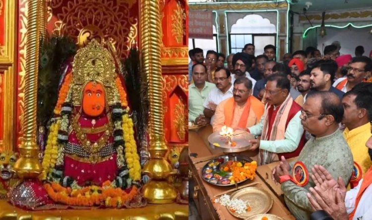 CM विष्णु देव साय ने की मां बम्लेश्वरी की पूजा-अर्चना, प्रदेशवासियों की सुख, समृद्धि और खुशहाली की कामना की