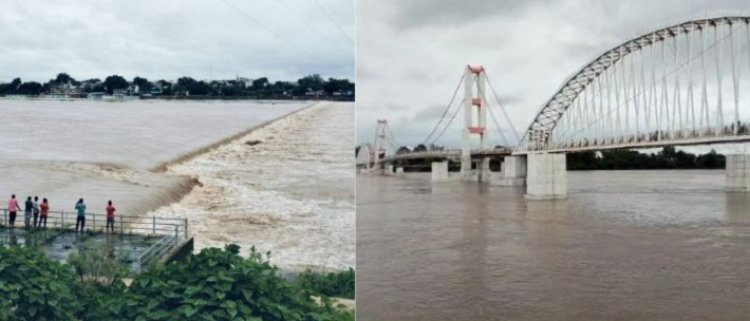 सावन में जमकर बरस रहे बदरा, राजिम का त्रिवेणी संगम पूरी तरह से लबालब,प्रशासन ने लोगों से की खास अपील