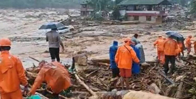 वायनाड में लैंडस्लाइड, 5 की मौत, सैकड़ों के फंसे होने की आशंका..