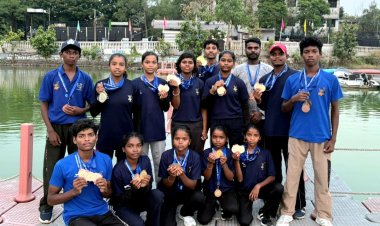 राजधानी रायपुर में बस्तर का जलवा, कयाकिंग-कैनोइंग में 60 पदक जीत खिलाड़ियों ने लहराया परचम