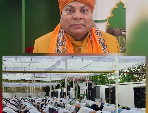अल्लाह की रजा में खुद को कुर्बान करने का दिन ईद-उल- अजहा-जहीरुद्दीन ईदगाह में नमाज के बाद सदर ने पेश की मुबारकबाद