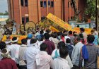 प्रतापगंजपारा की भूमि को लेकर आदिवासी समाज का उग्र विरोध, निगम घेराव कर कलेक्टर को सौंपा ज्ञापन